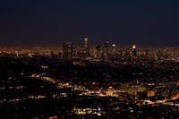 Night shot of LA